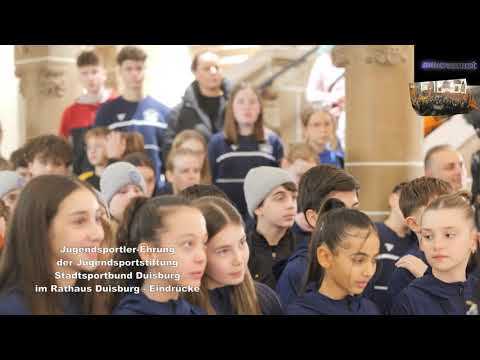 Jugendsportler Ehrung der Jugendsportstiftung Stadtsportbund Duisburg im Rathaus Duisburg Eindrücke