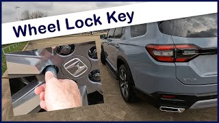 2023 Honda Pilot Wheel Lock Key Tutorial - What Is A Wheel Lock Key