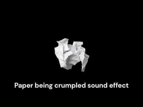 Crumpling Paper Sound Effect