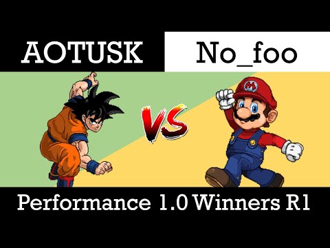 Performance 1.0: AOTUSK (Goku) vs no foo (Mario) - Winners Round 1 SSF2
