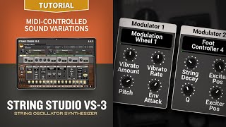 Video thumbnail for String Studio VS-3 Tutorial—MIDI-controlled sound variations by Applied Acoustics Systems