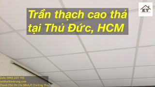 Trần thả tấm sơn trắng