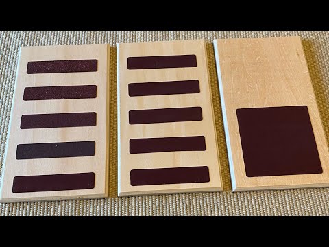 Montessori Sensorial Lesson- Touch Boards