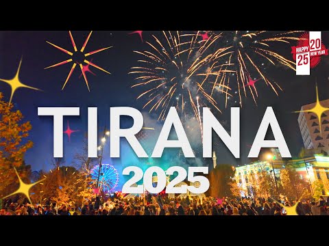 TIRANA FIREWORKS 2025, Happy New Year! 🎆 [4K HDR]
