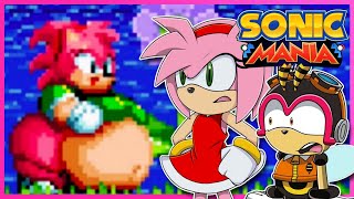 AMY GOT FAT?! - Charmy and Amy Play Sonic Mania Plus Mods