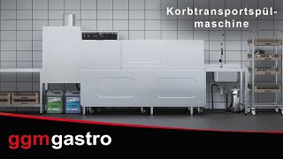 Lavastoviglie con trasporto a cestello professionale - Elettronica - 31,00kW - con tunnel di asciugatura