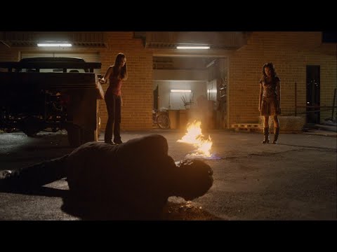 TVD 2x2 - Bonnie tries to kill Damon, Elena stops her | Delena Scenes HD