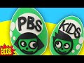 PBS KIDS LOGO Play Doh Surprise Egg PBSKids Shows TOYS With FACE 9000 And COUNT VON COUNT