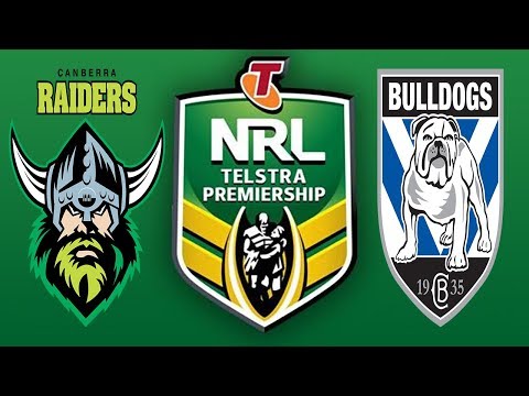 NRL 2018 Round 5 - Raiders vs Bulldogs FULL GAME Simulation