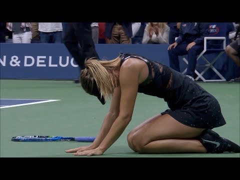 2017 US Open: Maria Sharapova vs. Simona Halep Highlights