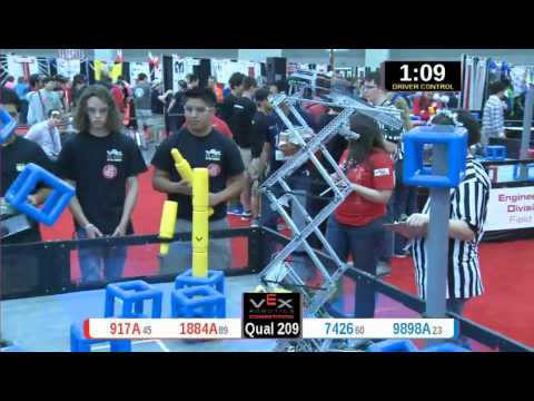 2015 VRC Engr Q209 - 917A 1884A vs 7426 9898A - 19 to 53 - VEX Worlds 2015 - Engineering Division