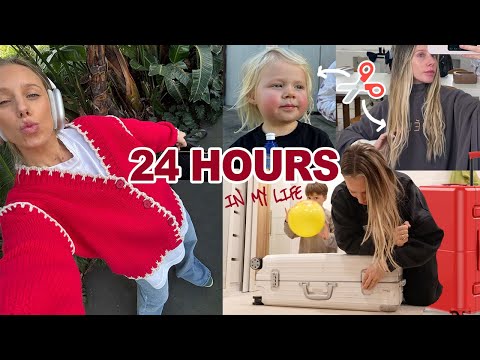 24hrs with me | Mally’s FIRST haircut, packing for HAWAII & saying GOODBYE to my long extensions