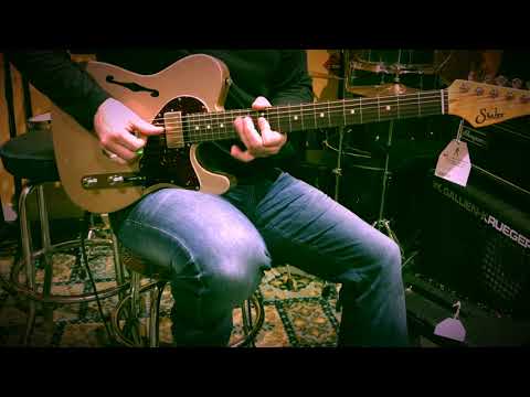 Suhr Alt T Pro Limited Edition Shoreline Gold quick demo with Blues Jr