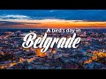 A bird's day in Belgrade  - Drone time lapse video