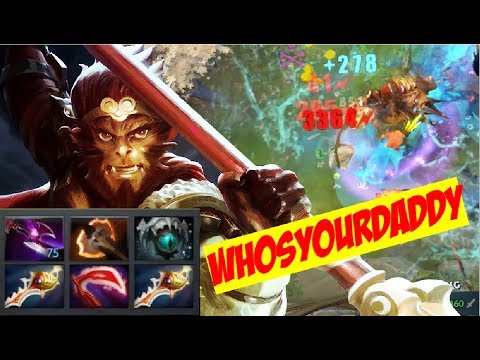 WTF 3363 CRIT!! - Monkey King 2x Divine Rapier 1 Hit Kill by Waga - Dota 2