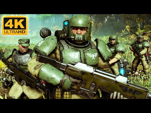 PLAYABLE IMPERIAL GUARD MOD! Astra Militarum vs Tyranids - Warhammer 40k: Space Marine 2 (4K)