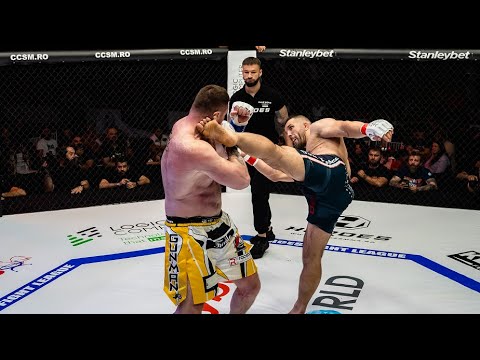 CE KNOCKOUT!!! Ion Pascu a făcut SHOW cu Valentin Bordianu în main event-ul HEROES 12!