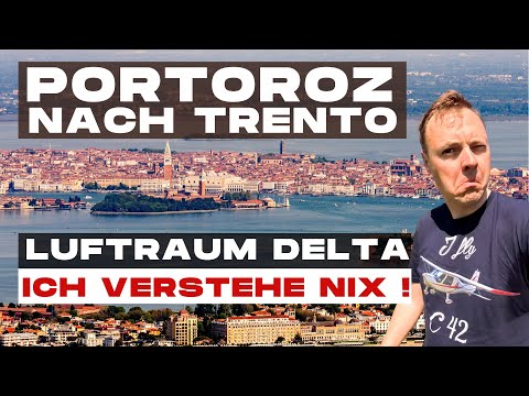 Flight from Portoroz to Trento in C42 in Venice airspace D