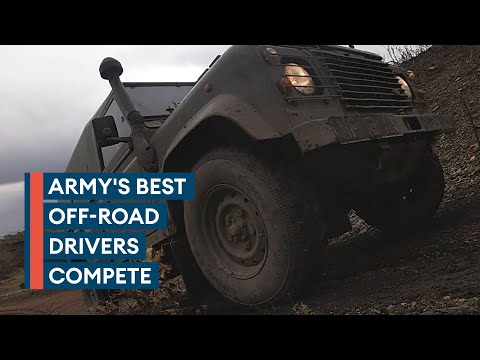 Army's off-road drivers test their skills on Exercise Mudmaster