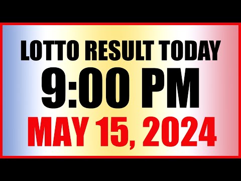 Lotto Result Today 9pm Draw May 15, 2024 Swertres Ez2 Pcso