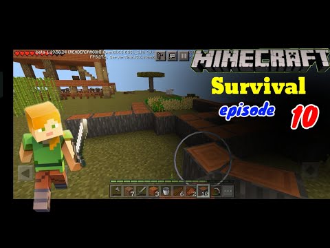 Monk Gaming - Completed over frist house Minecraft Survival series Episode 10 #minecraft