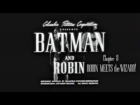 Batman, Robin meet Wizard 1949 hilites