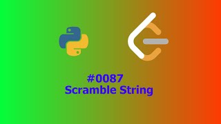 YouTube video 'No Sound Leetcode 87: Scramble String'
