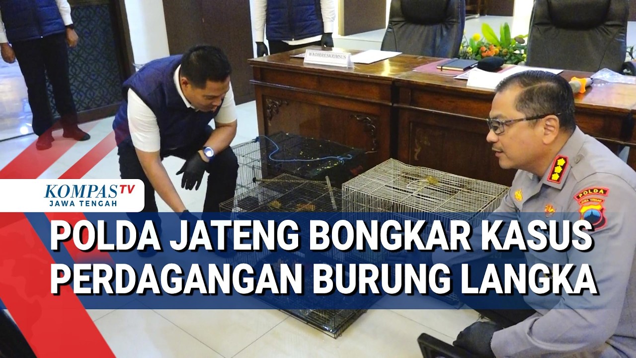 Polda Jawa Tengah Ungkap Kasus Perdagangan Burung Langka
