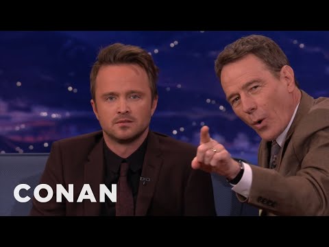 Bryan Cranston & Aaron Paul Show Their Scary Resting Faces | CONAN on TBS