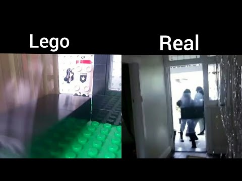 FBI OPEN UP!!! meme in LEGO