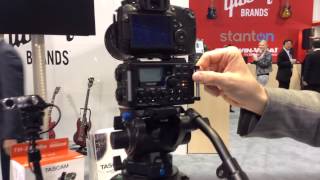 Video thumbnail for NAMM 2014 TASCAM camera audio - DR-60D recorder and TM-2X mic by Musician's Friend