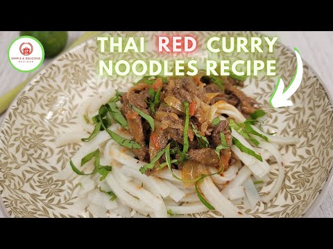 🥵🌶️Thai Red Curry Noodles Recipe ♨️🔥 | Simple and Delicious Recipes 🥵🌶️