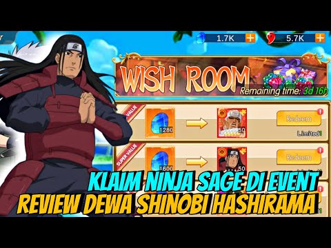 TUKAR NINJA SAGE HASHIRAMA GRATIS di EVENT & Redeem GIFTCODE Terbaru - NINJA SHIPPUDEN