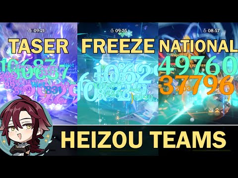 C0 HEIZOU TEAMS: Taser, Freeze, and National Variants | Genshin Impact 2.7-2.8 Abyss 12