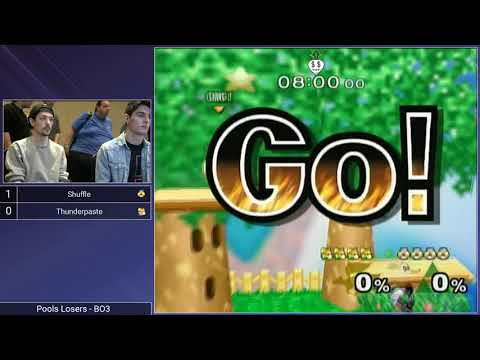 CT GamerCon 2 SSBM - ThunderPaste (Fox) vs. Shuffle (Sheik) - Melee Pools