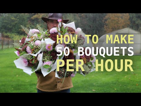 Make market bouquets as fast as my bouquet crew!