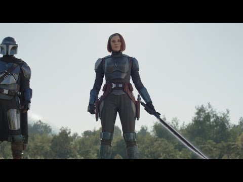 Bo-Katan is given the Dark Saber - The Mandalorian Season 3 Episode 6