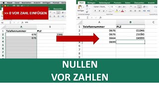 Nullen vor Zahlen und Nummern hinzufügen l Excel-Trick I Excelpedia