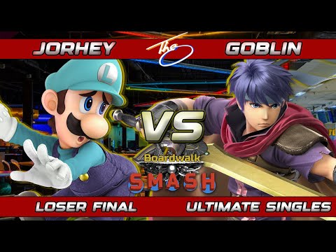 BWS #101 Loser Final - Jorhey (Luigi) Vs Goblin (Ike) Super Smash Bros Ultimate SSBU Boardwalk Smash