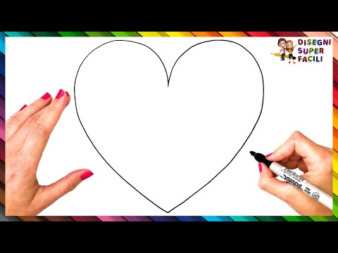 Come Disegnare un Cuore Passo Dopo Passo ❤️ Disegno Semplice di un Cuore