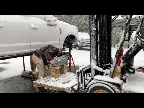 Lift Kit Install In The Snow! 2019 F250