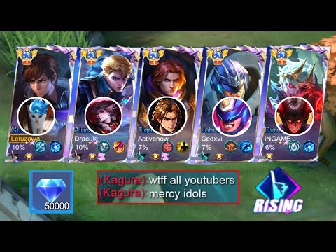 5 MAN ALL YOUTUBERS IN RISING LEAGUE | Auto Champion!?? 🏆 