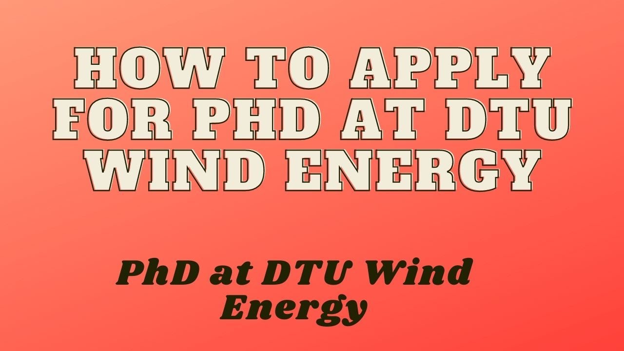 PhD in Wind Energy at DTU Wind