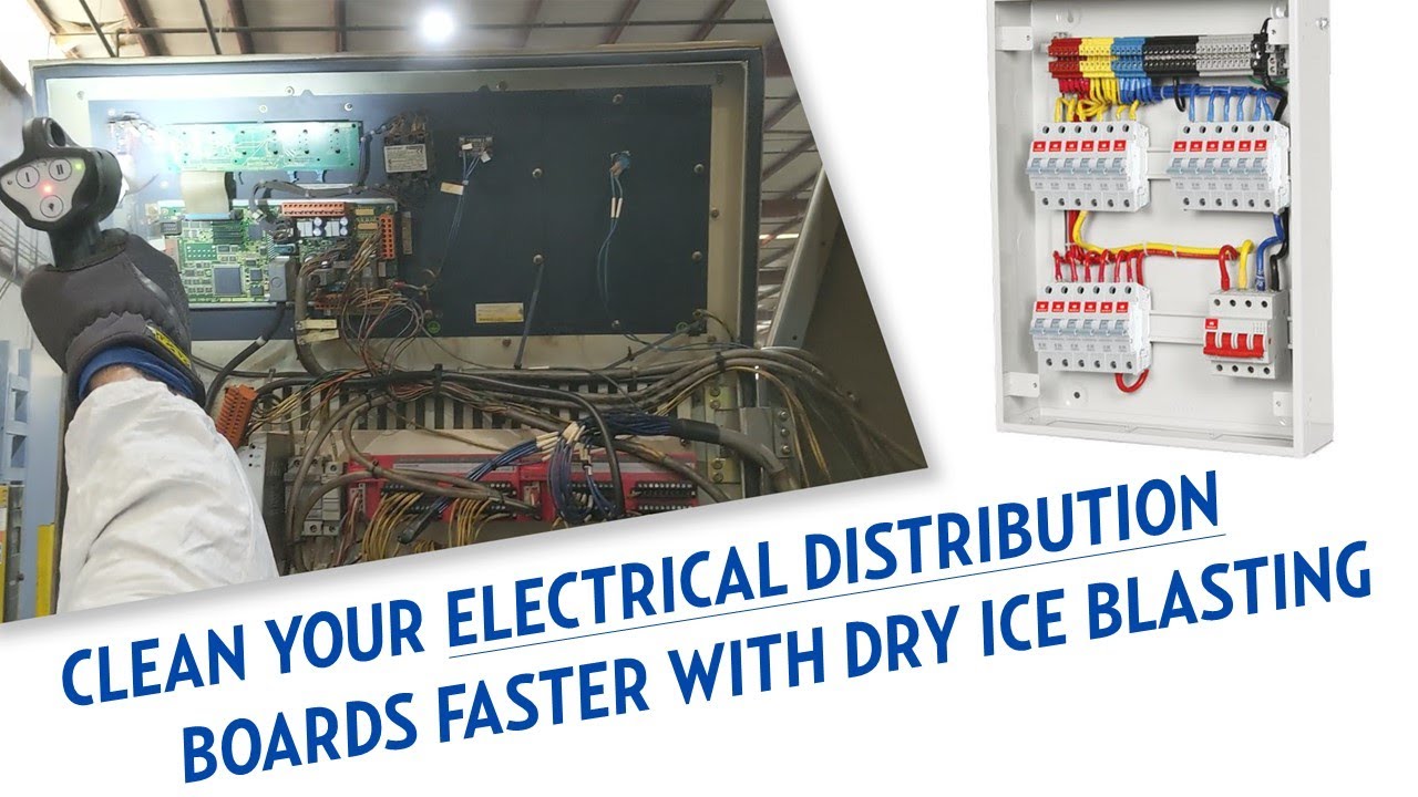 Effectively clean your electrical distribution boards with Dry Ice Blasting