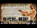 筋トレは時代に合わせて進化し続けている!クラシック・オールドスクール・ニュースクール・ミレニアル 年代別に解説