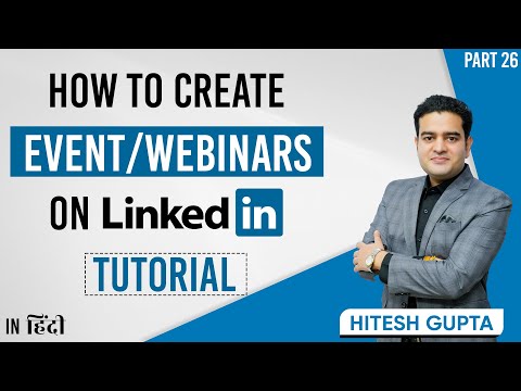 How to create Event on LinkedIn | Webinar on LinkedIn Step by Step Tutorial | linkedinmarketing