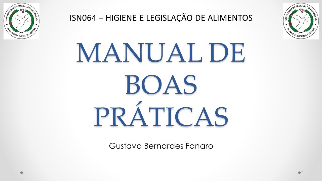 Revisão da Aula sobre Manual de Boas Práticas e Procedimentos Operacionais Padronizados