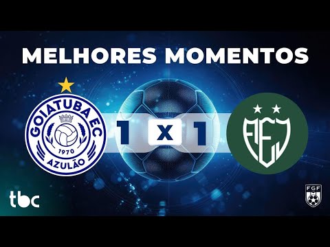 HIGHLIGHTS OF GOIATUBA 1 X 1 JATAIENSE | GOIANÃO 2026 | 01/14/2026