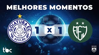 MELHORES MOMENTOS GOIATUBA 1 X 1 JATAIENSE | GOIANÃO 2026 | 14/01/2026