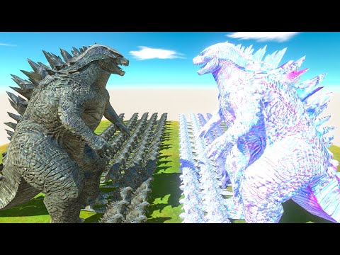 Growing Godzilla 2014 VS Evolved Supercharged Godzilla 2014 Size Comparison